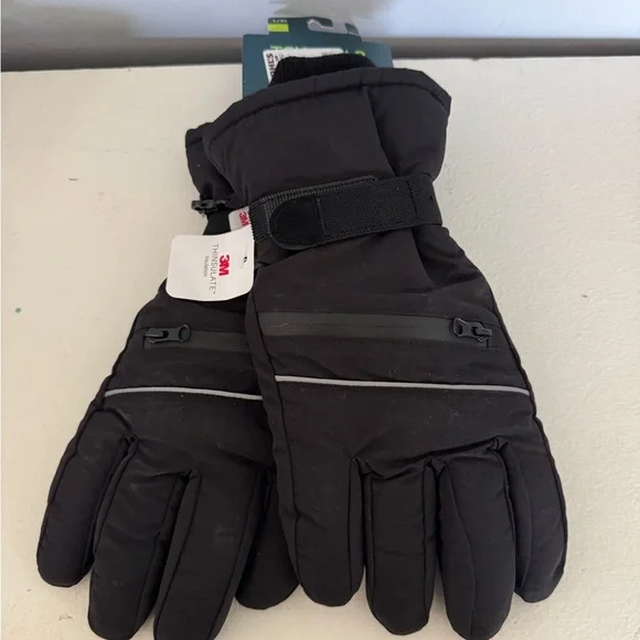 Tek Gear Black Winter Gloves - Picture 3 of 8